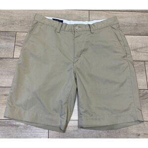 Polo Ralph Lauren Chino Shorts Flat Front Mens 31 Tan 8.5" Inseam